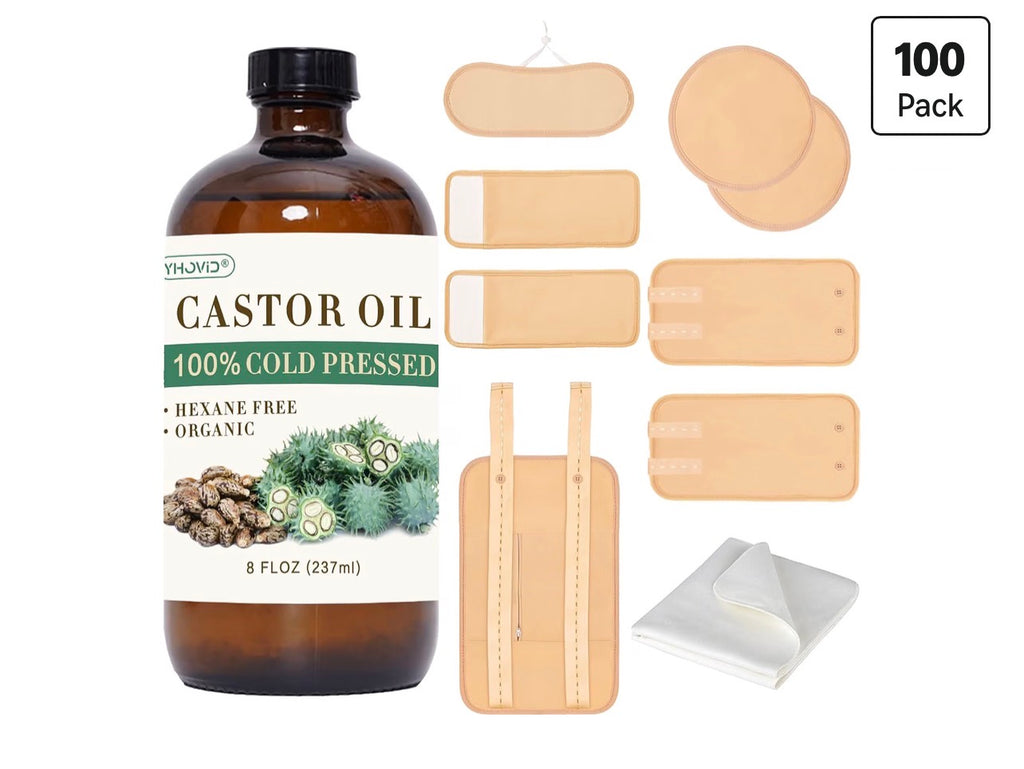 Castor Oil Therapy Essentials Kit (10-Piece)