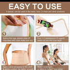 4-Piece Organic Cotton Castor Oil Pack Therapy Wrap Set | Belly, Neck & Breast Compress Kit (4Pcs)