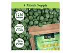 Organic Spirulina & Chlorella Tablets | 1,250 Tablets | 4-Month Supply