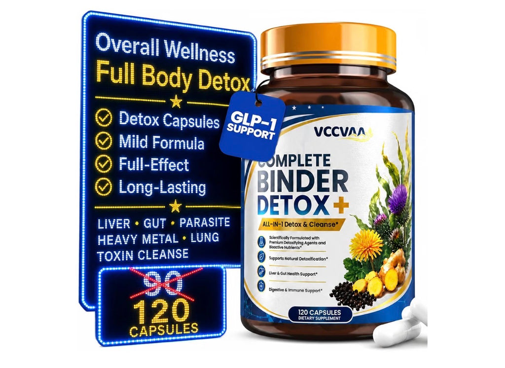 Complete Binder Detox + Full Body Cleanse Capsules (120 Count)