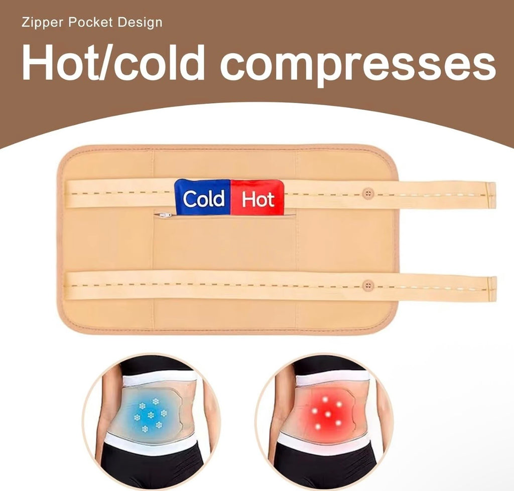 4-Piece Organic Cotton Castor Oil Pack Therapy Wrap Set | Belly, Neck & Breast Compress Kit (4Pcs)