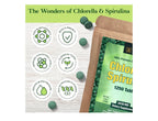 Organic Spirulina & Chlorella Tablets | 1,250 Tablets | 4-Month Supply