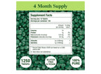 Organic Spirulina & Chlorella Tablets | 1,250 Tablets | 4-Month Supply