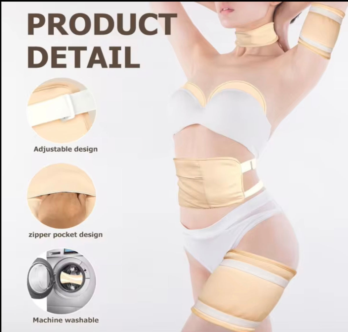 2-Piece Organic Castor Oil Therapy Wrap Set | Belly & Neck Wellness Kit