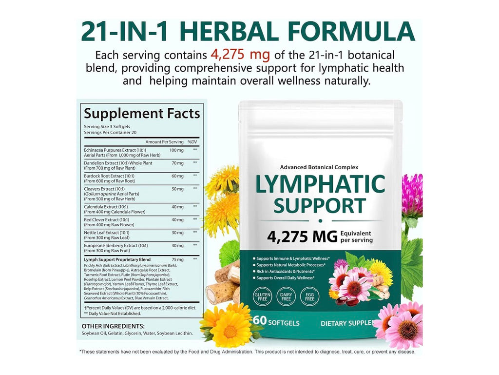Lymphatic Support™ | 21-Botanical Herbal Wellness Complex