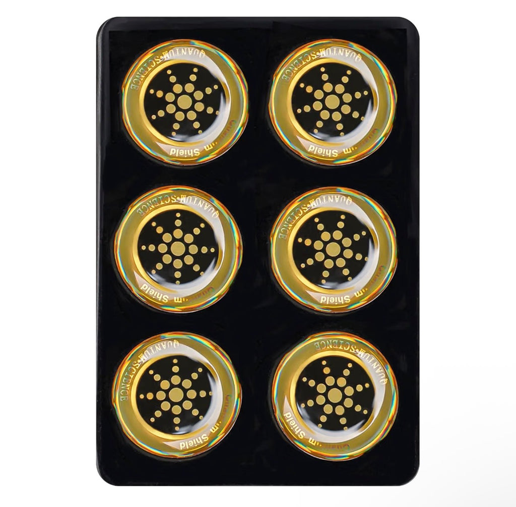 EMF Protection Sticker for Cell Phones, Tablets & Laptops | 6-Pack Quantum Shield